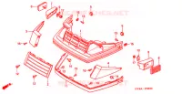 PARE BRISE   ARAIGNEE pour Honda CH 80 ELITE de 2003