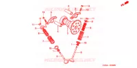ARBRE A CAMES pour Honda CH 80 ELITE de 2005