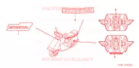 AUTOCOLLANTS pour Honda CH 80 ELITE de 2005