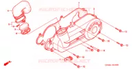 COUVERCLE GAUCHE pour Honda CH 80 ELITE de 2005
