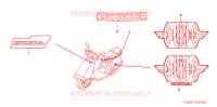 AUTOCOLLANTS pour Honda CH 80 ELITE de 2005
