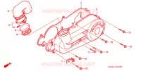 COUVERCLE GAUCHE pour Honda CH 80 ELITE de 2005