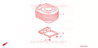 CYLINDRE pour Honda CH 80 ELITE de 1996