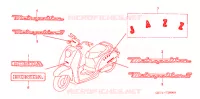 AUTOCOLLANTS pour Honda 50 JAZZ de 2005