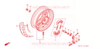 ROUE ARRIERE pour Honda 50 JAZZ de 2005