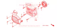 VENTILATEUR ET COUVERCLE DE RADIATEUR pour Honda 50 JAZZ de 2005