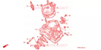 CYLINDRE   CULASSE pour Honda CR 125 R de 1998
