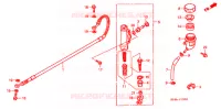 MAITRE CYLINDRE DE FREIN ARRIERE pour Honda CR 125 R de 1998