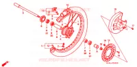 ROUE AVANT pour Honda CR 125 R de 1998