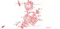 CYLINDRE   CULASSE pour Honda CR 125 R de 1999
