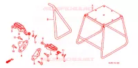 REPOSE PIED pour Honda CR 125 R de 1999