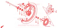 ROUE AVANT pour Honda CR 125 R de 1999