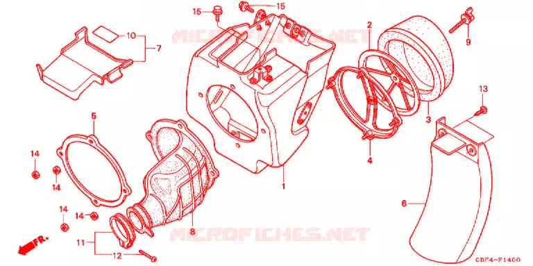 FILTRE A AIR Honda MOTO 80 CR 1996  CR80RBT