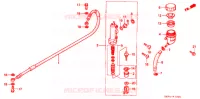 MAITRE CYLINDRE DE FREIN ARRIERE pour Honda CR 80 R BIG WHEEL de 1997