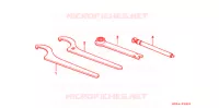 OUTIL pour Honda CR 80 R BIG WHEEL de 1997