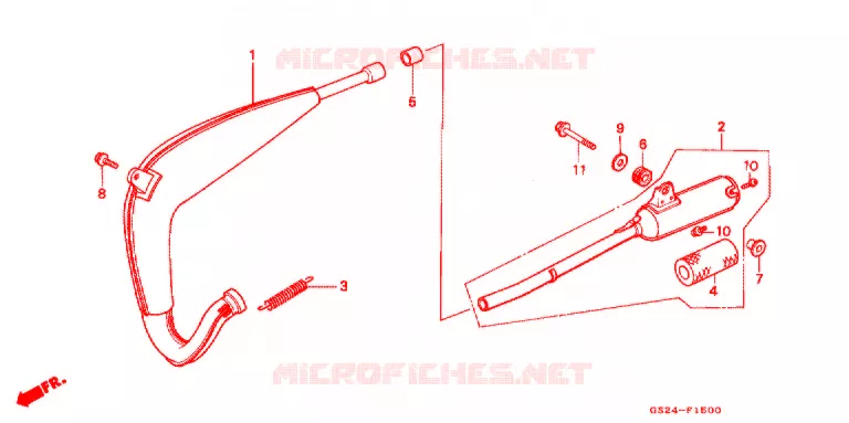 ECHAPPEMENT Honda MOTO 80 CR 1994  CR80RR