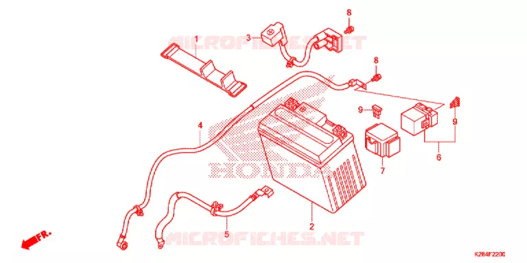 BATTERIE Honda MOTO 125 CRF 2014  CRF125FBE