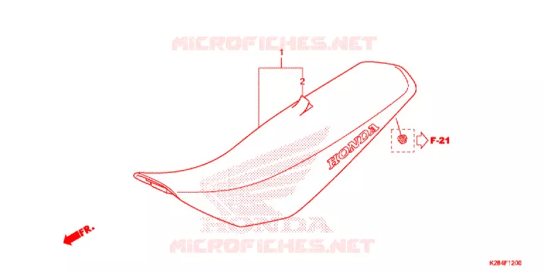 SELLE Honda MOTO 125 CRF 2014  CRF125FBE