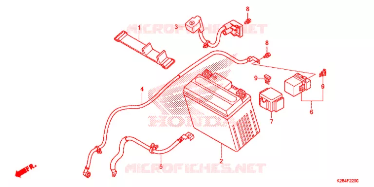 BATTERIE Honda MOTO 125 CRF 2016  CRF125FG