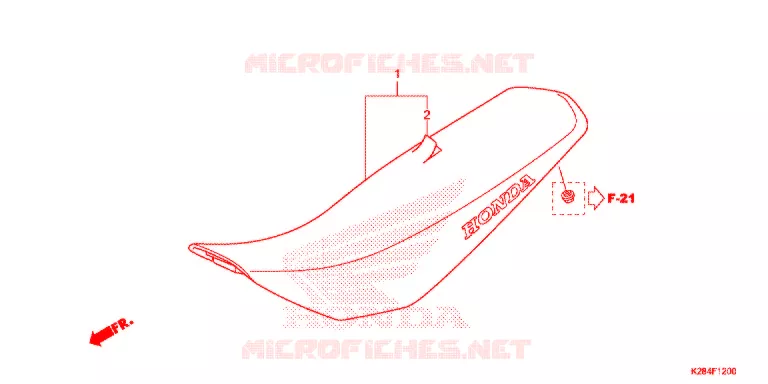 SELLE Honda MOTO 125 CRF 2016  CRF125FG