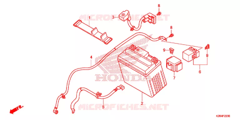 BATTERIE Honda MOTO 125 CRF 2017  CRF125FH
