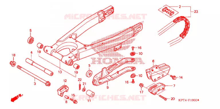 BRAS OSCILLANT Honda MOTO 150 CRF 2004  CRF150F4