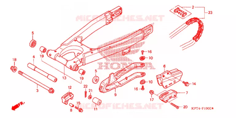 BRAS OSCILLANT Honda MOTO 150 CRF 2006  CRF150F6