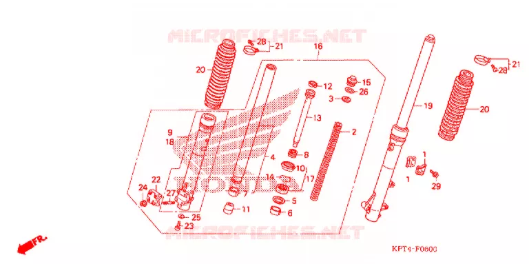 FOURCHE Honda MOTO 150 CRF 2006  CRF150F6