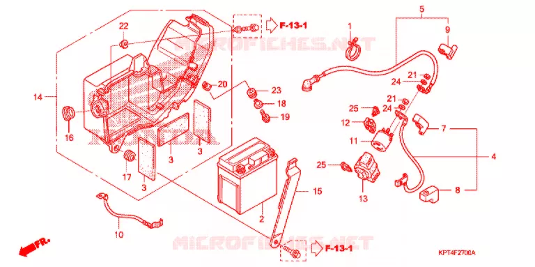 BATTERIE Honda MOTO 150 CRF 2008  CRF150F8