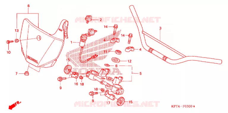 GUIDON - TE DE FOURCHE Honda MOTO 150 CRF 2008  CRF150F8