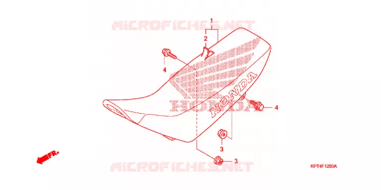 SELLE Honda MOTO 150 CRF 2008  CRF150F8