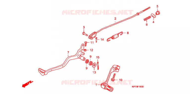 PEDALE Honda MOTO 150 CRF 2011  CRF150FB