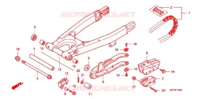 BRAS OSCILLANT Honda MOTO 150 CRF 2013  CRF150FC