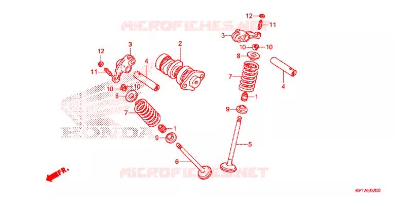 ARBRE A CAMES - SOUPAPE Honda MOTO 150 CRF 2013  CRF150FD
