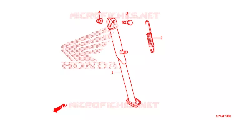 BEQUILLE LATERALE Honda MOTO 150 CRF 2013  CRF150FD