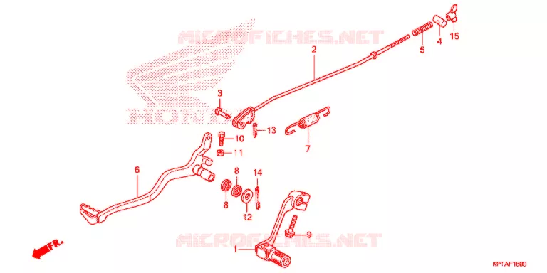 PEDALE Honda MOTO 150 CRF 2014  CRF150FE