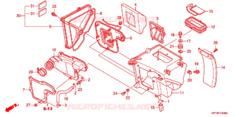 FILTRE A AIR Honda MOTO 150 CRF 2018  CRF150FF