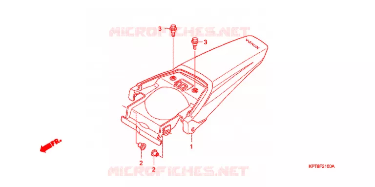 GARDE-BOUE ARRIERE Honda MOTO 150 CRF 2015  CRF150FF