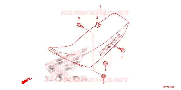 SELLE Honda MOTO 150 CRF 2016  CRF150FG