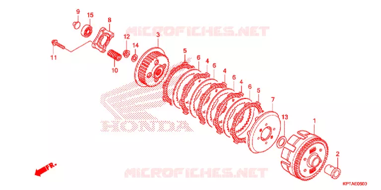 EMBRAYAGE Honda MOTO 150 CRF 2016  CRF150FG