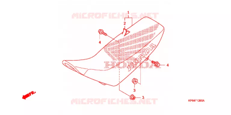 SELLE Honda MOTO 230 CRF 2004  CRF230F4