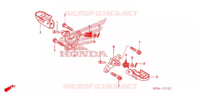 REPOSE PIED Honda MOTO 230 CRF 2006  CRF230F6
