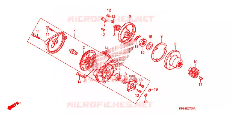 POMPE A HUILE Honda MOTO 230 CRF 2008  CRF230F8