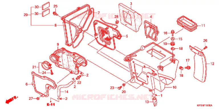 FILTRE A AIR Honda MOTO 230 CRF 2009  CRF230F8