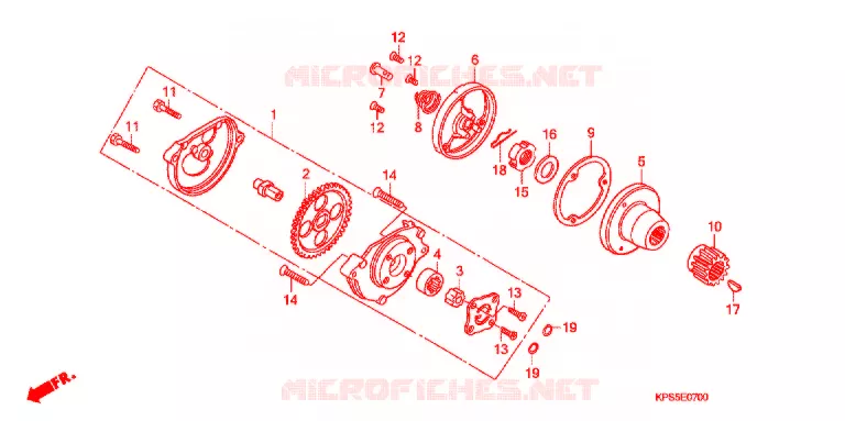 POMPE A HUILE Honda MOTO 230 CRF 2010  CRF230F8