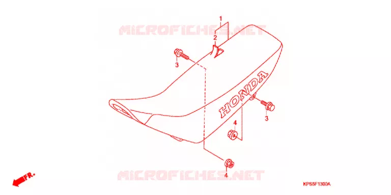 SELLE Honda MOTO 230 CRF 2010  CRF230F8