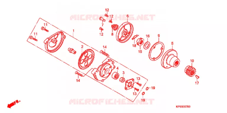POMPE A HUILE Honda MOTO 230 CRF 2009  CRF230F9