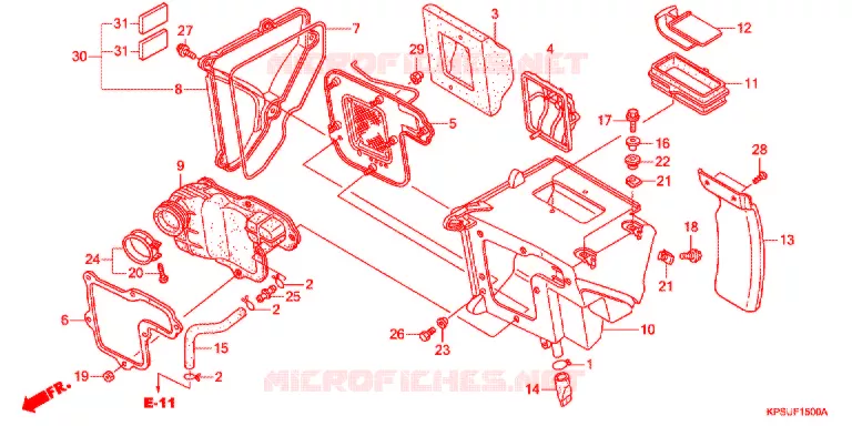 FILTRE A AIR Honda MOTO 230 CRF 2012  CRF230FC