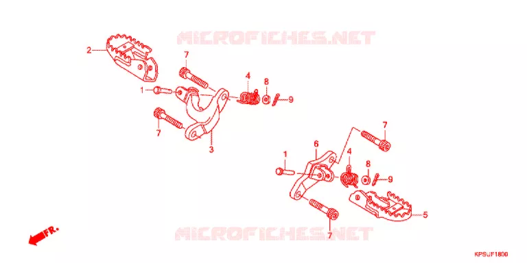 REPOSE PIED Honda MOTO 230 CRF 2012  CRF230FC