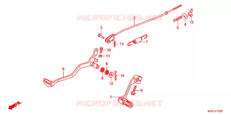 PEDALE Honda MOTO 230 CRF 2016  CRF230FF